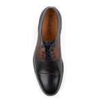 Genuine Grain Leather Oxford // Black + Brown + Blue (Euro: 44)