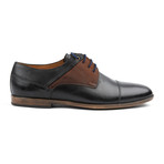 Genuine Grain Leather Oxford // Black + Brown + Blue (Euro: 39)