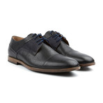 Genuine Grain Leather Oxford // Black + Brown (Euro: 44)