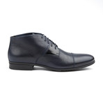 Genuine Grain Leather Boot // Navy (Euro: 39)