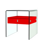 Bari Collection // Nightstand + End Table (High Gloss Black)