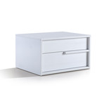Dolce Collection // Nightstand + End Table // White (Left Side)