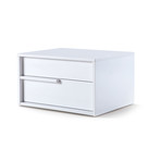 Dolce Collection // Nightstand + End Table // White (Left Side)