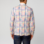 Patchwork Casual Blazer // Pink + Blue (XL)