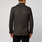 Houndstooth Blazer // Charcoal (XL)