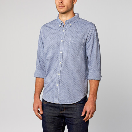 Floral Dobby Shirt // Chambray (S)