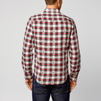 Jacquard Check Shirt // Red (XL)