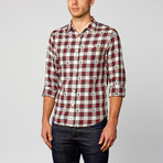 Jacquard Check Shirt // Red (XL)