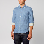 Double Faced Windowpane Shirt // Blue (S)