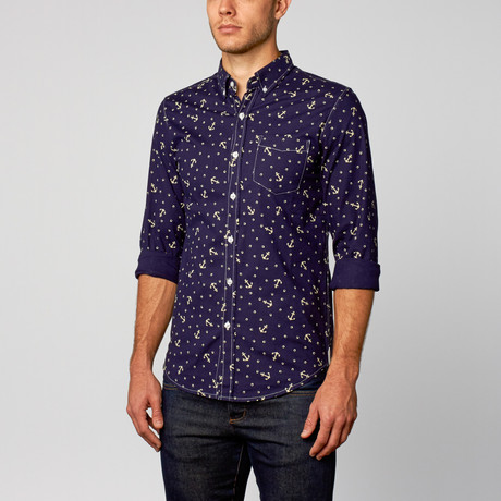 Barque // Anchor Shirt // Indigo (S)