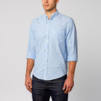 Anchor Print Shirt // Blue (L)