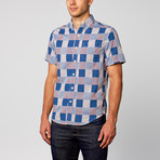 Patchwork Shirt // Blue (L)