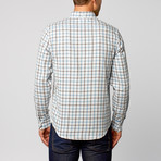 Double Faced Windowpane Shirt // Turquoise (S)