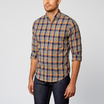 Heather Plaid Shirt // Navy (L)
