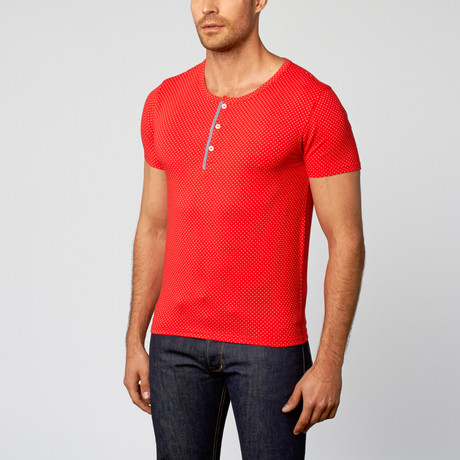 Henley Tee // Red Dot (S)