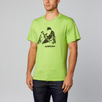 Knife Black T-Shirt // Light Green (S)