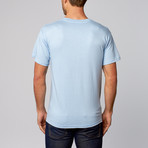 Knife Black T-Shirt // Light Blue (3XL)