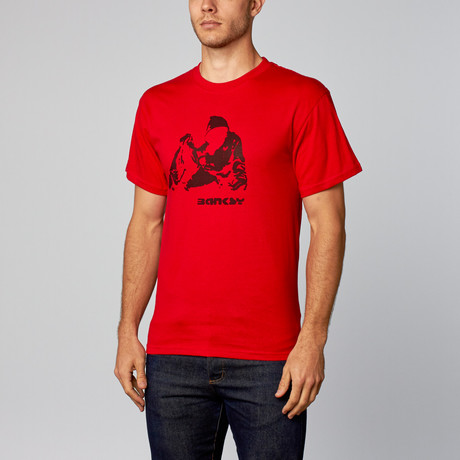 Knife Black T-Shirt // Red (XS)