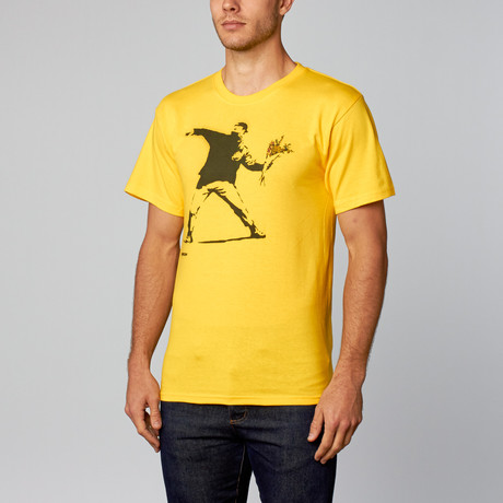 Flower Thrower T-Shirt // Yellow (XS)