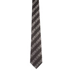 Dion Floral Tie // Black + Grey