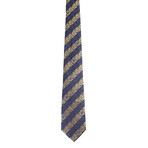 Silk Tie // Blue + Gold