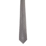 Silk Tie // Grey Grid