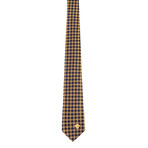 Cronos Silk Tie // Dark Blue + Yellow