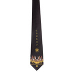 Silk Tie // Black + Gold