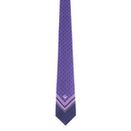 Silk Tie // Purple Herringbone