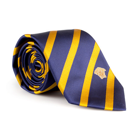 Silk Tie // Blue + Yellow