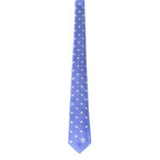 Silk Tie // Blue Medusa Pattern