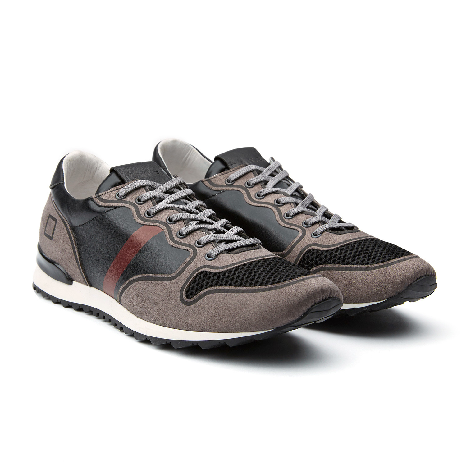 D.A.T.E // Boston Nappa Thermo Sneaker // Black + Grey (Euro: 40) - D.A ...