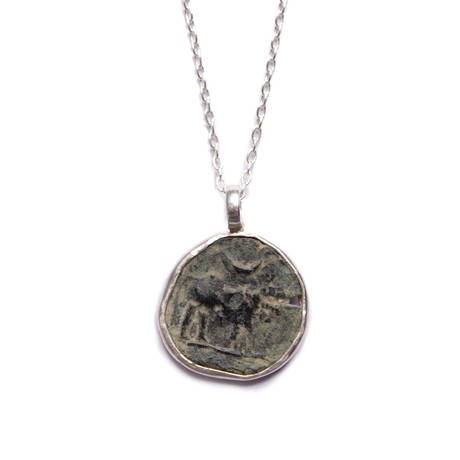Roman Empire Bull Coin Necklace