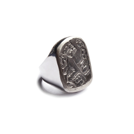 Buddha Nirvana Date Silver Coin Ring // Ancient India