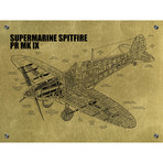 Supermarine Spitfire PR MK IX // Brass (White Ink)