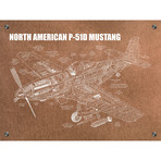 North American P-51D Mustang // Copper (White Ink)