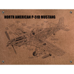 North American P-51D Mustang // Copper (White Ink)