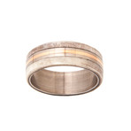 Deer Antler + Titanium Ring (Size 6)