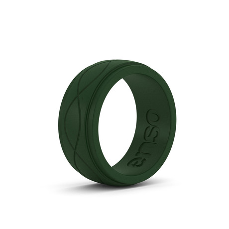 Infinity Silicone Ring // Forest Green (Size 8)
