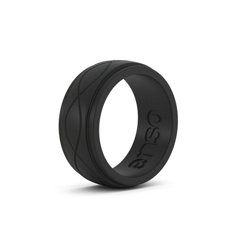 Infinity Silicone Ring // Obsidian (Size 8)