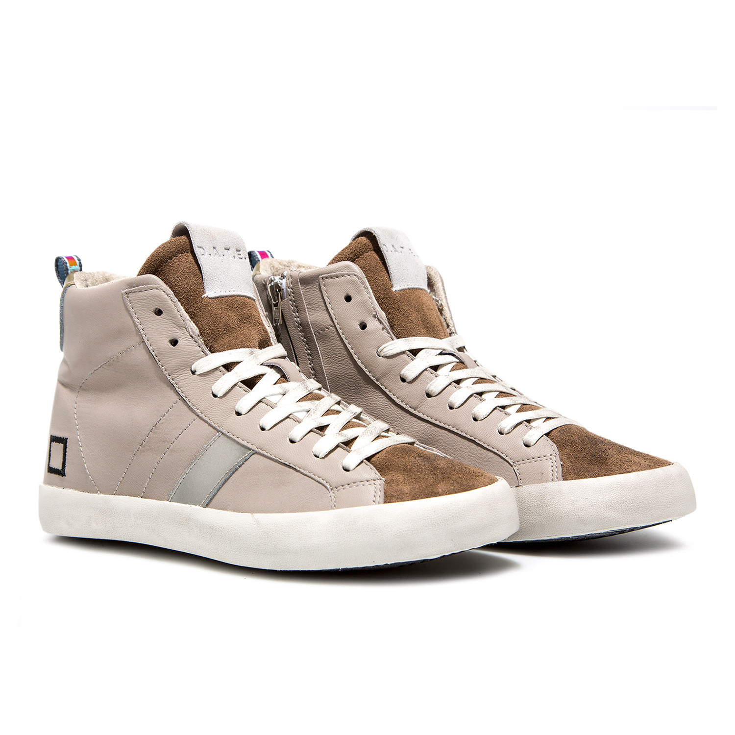 taupe high top sneakers