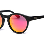 Rockaway // Matte Black (Red Mirror Lens)