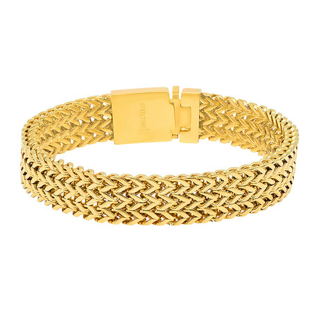 Layered Chain Link Bracelet // Gold