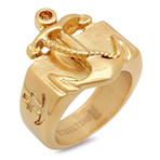 Anchor Ring // Gold (Size 9)