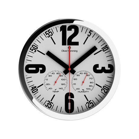 "Duplex" Collection 12" Wall Clock  // W303S65WF