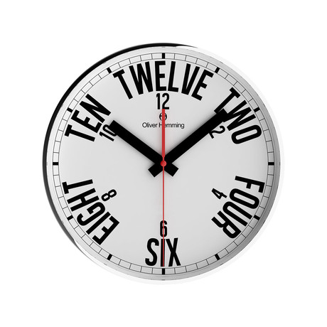 "Simplex" Collection 12" Wall Clock  // W300S73W