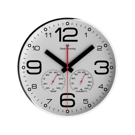"Simplex" Collection 12" Wall Clock  // W300S51WF