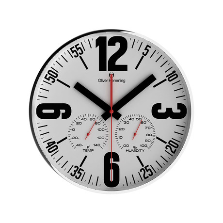 "Simplex" Collection 12" Wall Clock  // W300S65WF