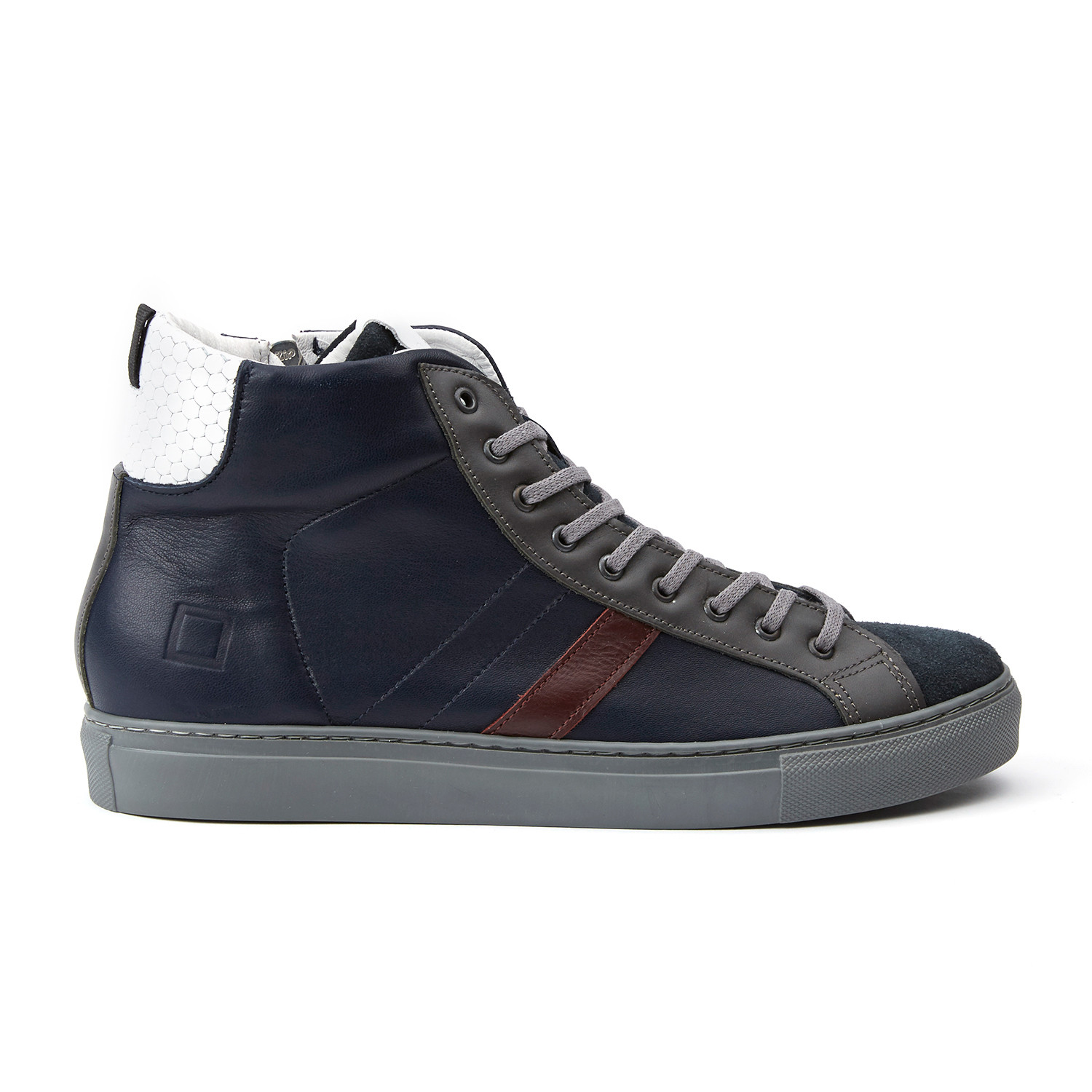 Newman High Top Pop // Blue Leather (Euro: 40) - D.A.T.E. Sneakers ...