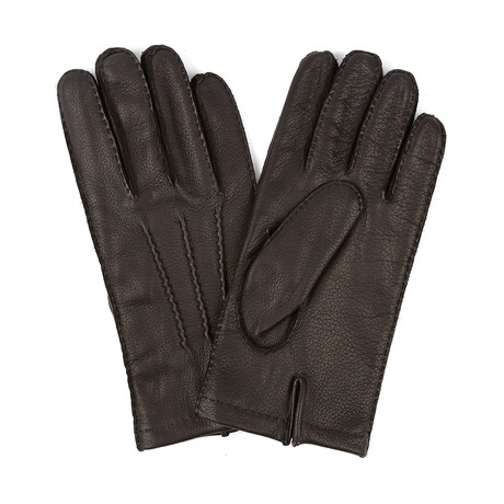 Deerskin Gloves // Cashmere Lining // Rocksewn // Black (Small)